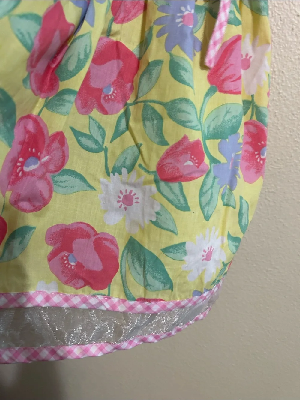 Rachel’s Kids Dress Size 6x Yellow Floral Girls' Vintage Puff sleeve